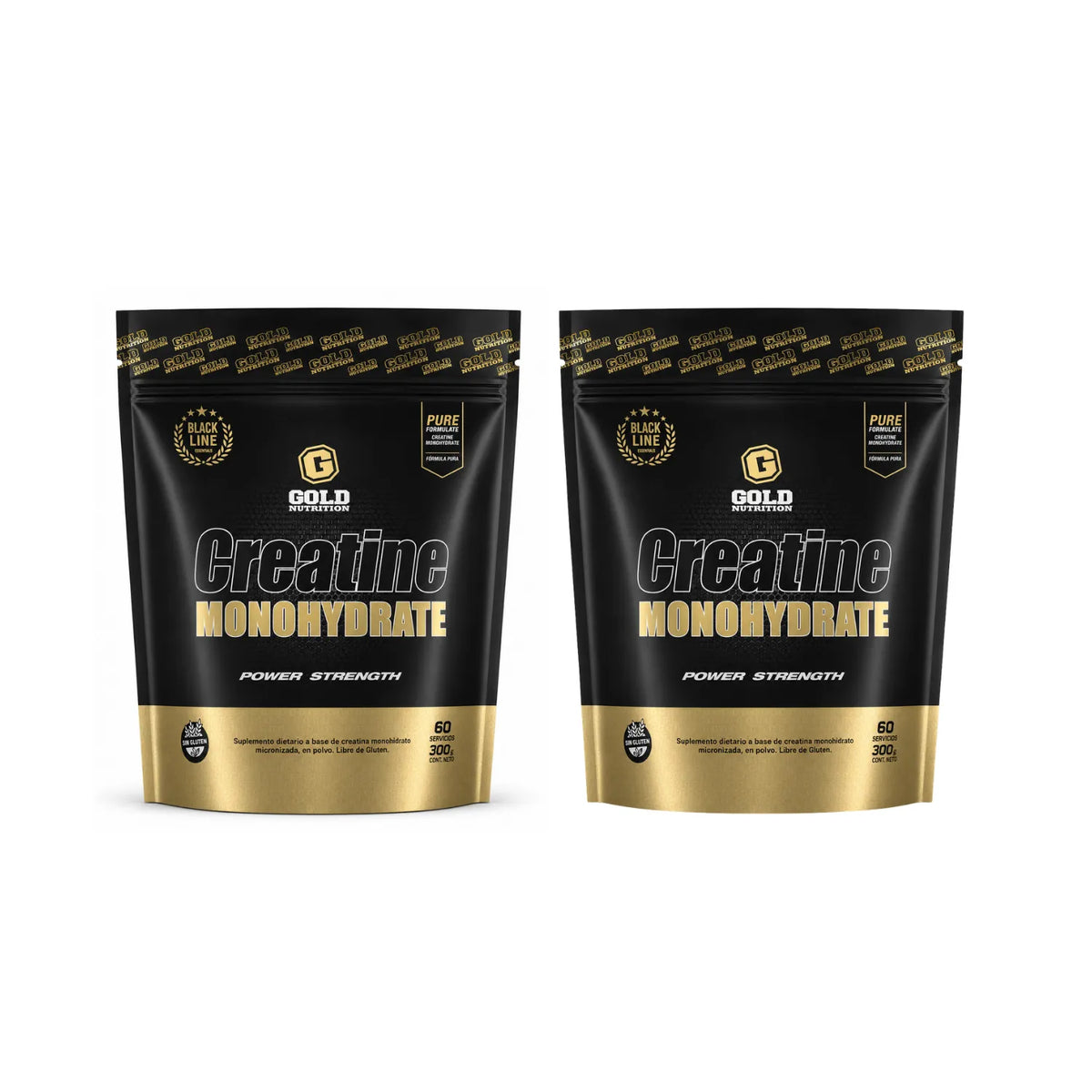 Combo Creatina Gold Nutrition 300grs x 2 unidades