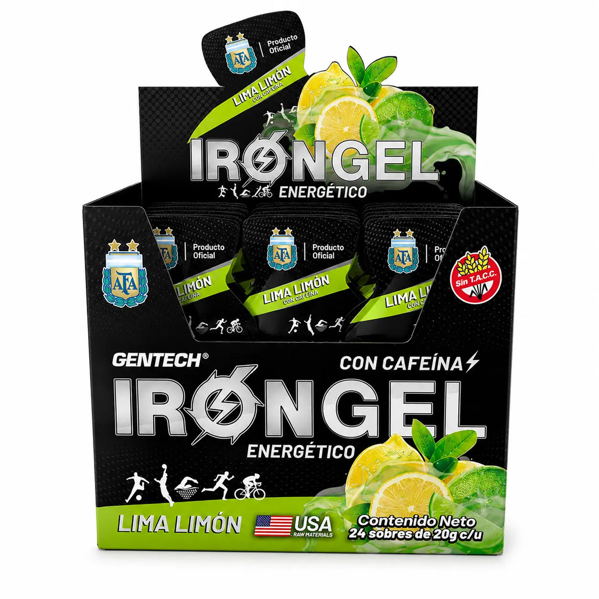 Iron Gel Cafeína X 24 (Lima Limón)