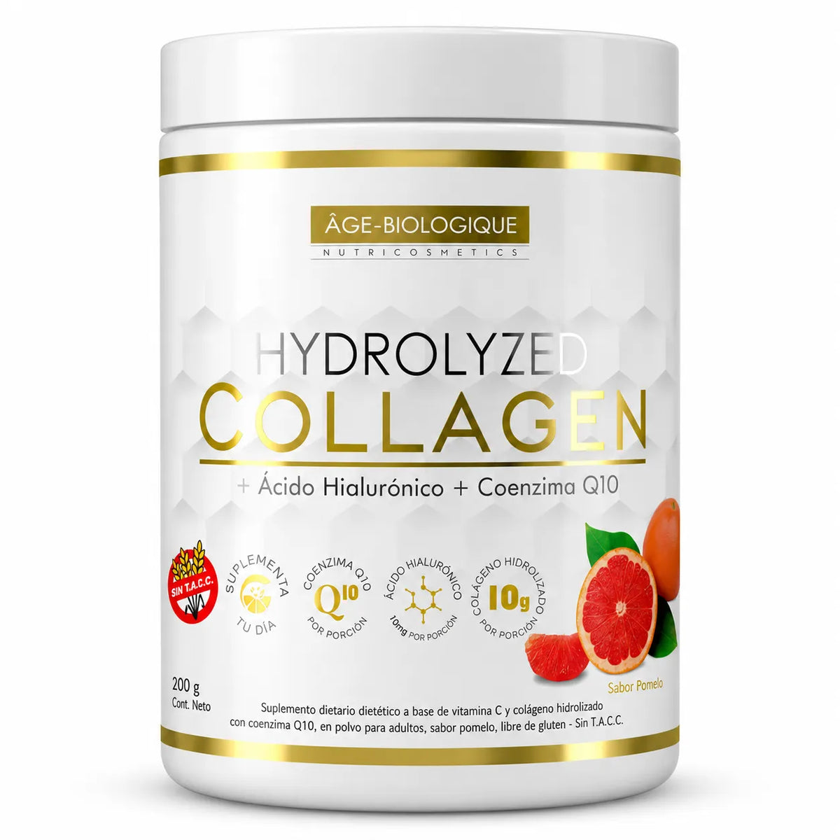 Collagen Hydrolyzed X 200 Gr - Sabor: Pomelo