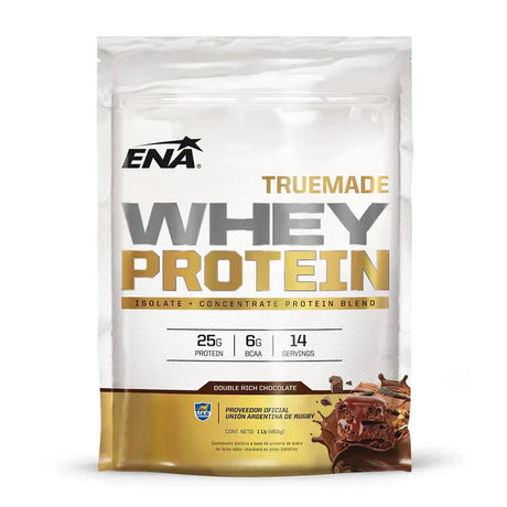 Whey Protein True Made Double Rich Chocolate - 1lb Isolate + Concentrate